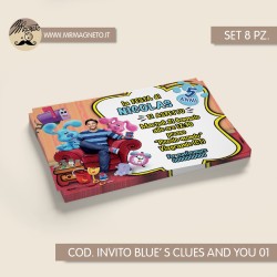 Inviti festa Blue's clues and you - 01