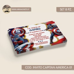Inviti festa Capitan America - 01