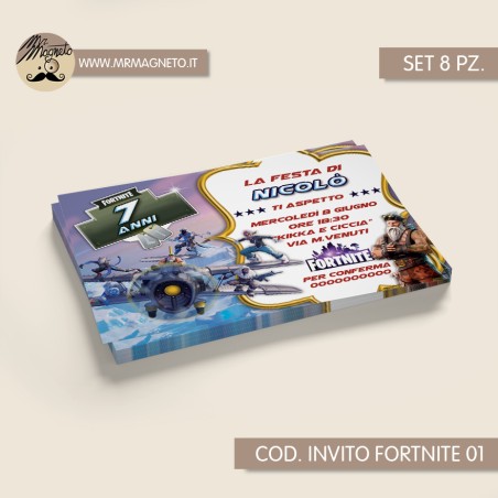 Inviti festa Fortnite - 01