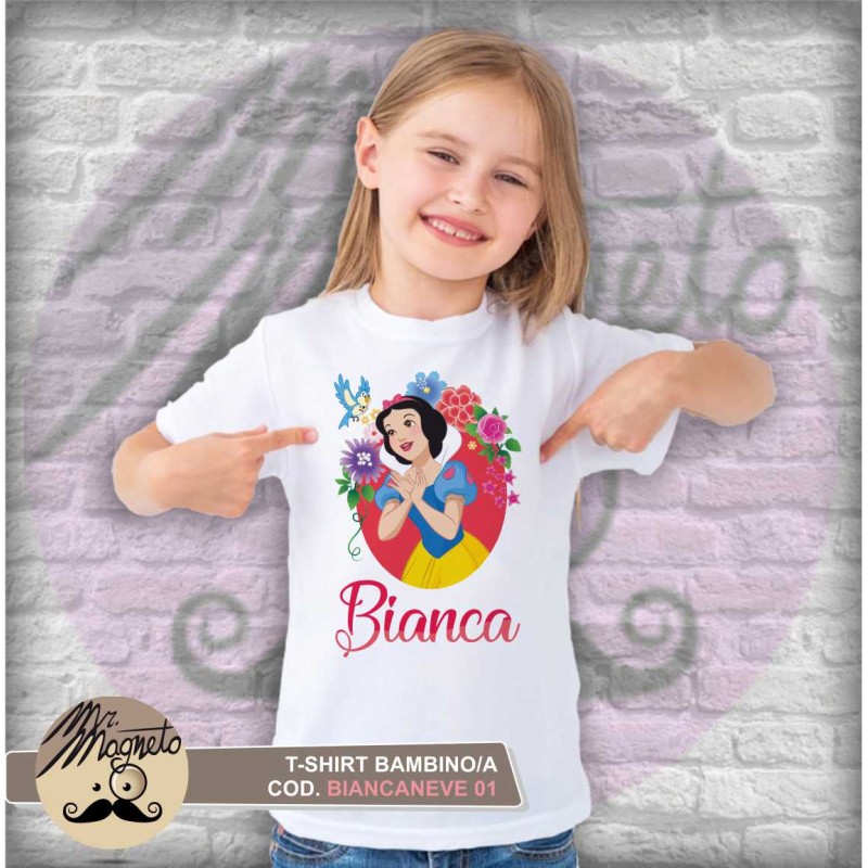 T-shirt Biancaneve - 01 - personalizzata