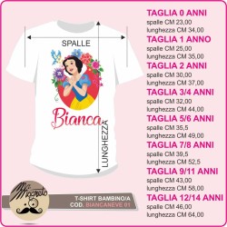 T-shirt Biancaneve - 01 - personalizzata