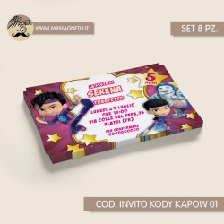 Inviti festa Kody Kapow - 01