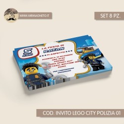 Inviti festa Lego city polizia - 01