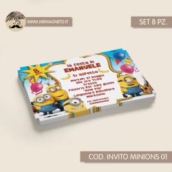 Inviti festa Minions - 01