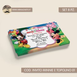 Inviti festa Minnie e Topolino - 01