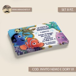 Inviti festa Nemo e Dory - 01