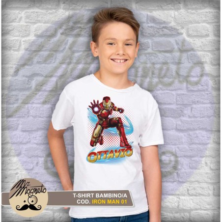 T-shirt Iron Man - 01 - personalizzata