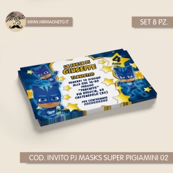 Inviti festa Pj mask super pigiamini - 02
