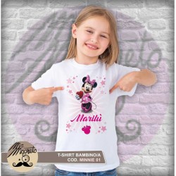 T-shirt Minnie - 01 - personalizzata