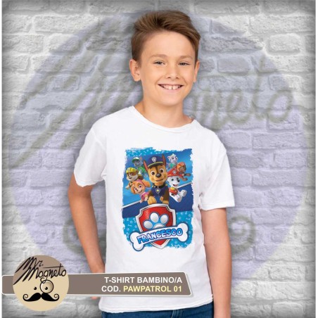 T-shirt Paw Patrol - 01 - personalizzata