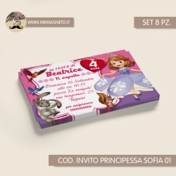 Inviti festa Principessa Sofia - 01