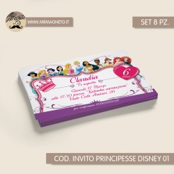 Inviti festa Principesse Disney - 01