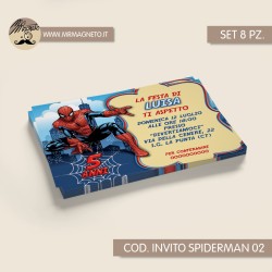 Inviti festa Spiderman - 02