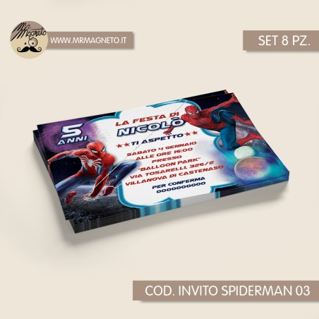 Inviti festa Spiderman - 03