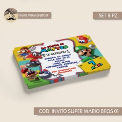 Inviti festa Super Mario Bros - 01