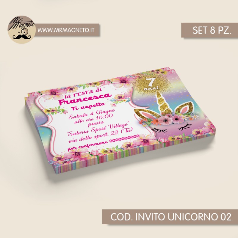Inviti festa Unicorno - 02