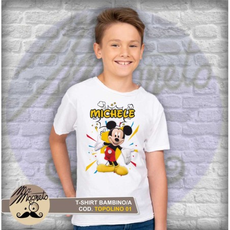 T-shirt Topolino - 01 - personalizzata