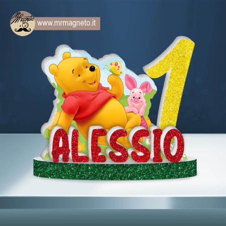 Sagoma Winnie the Pooh 02 con nome e numero