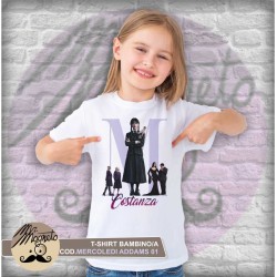 T-shirt Mercoledì Addams - 01 - personalizzata