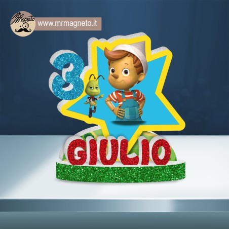 Sagoma Pinocchio 01 con nome e numero