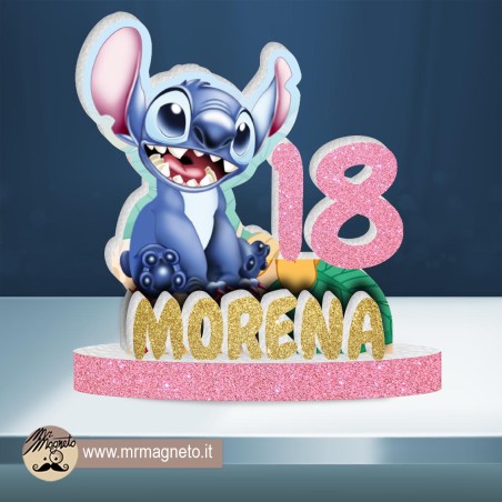 Sagoma Stitch 01 con nome e numero