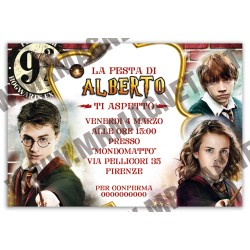 Inviti festa Harry Potter - 02