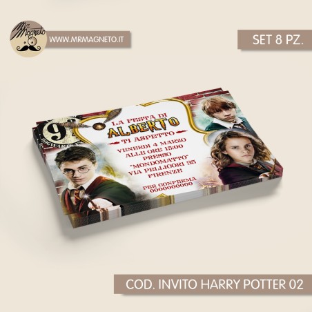 Inviti festa Harry Potter - 02