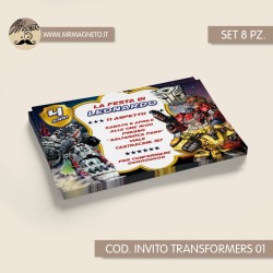 Inviti festa Transformers - 01