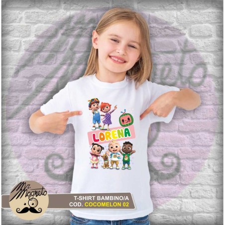 T-shirt COCOMELON GIRL - 01 - personalizzata