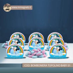 Bomboniera sagomata TOPOLINO BABY 01