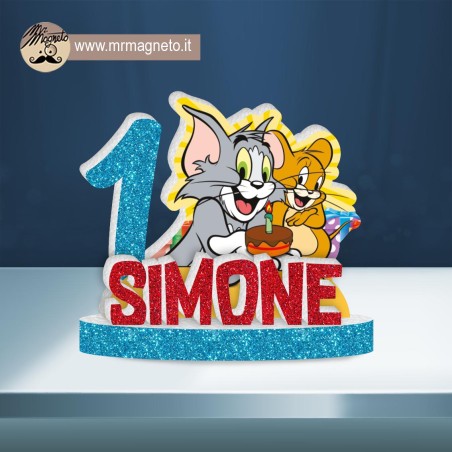 Sagoma Tom e Jerry 01 con nome e numero