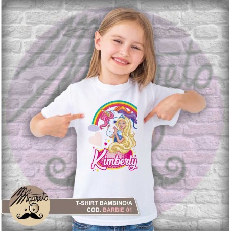 T-shirt BARBIE - 01 - personalizzata