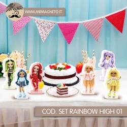 Set Sagome Rainbow high 01