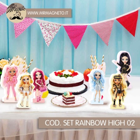 Set Sagome Rainbow high 01