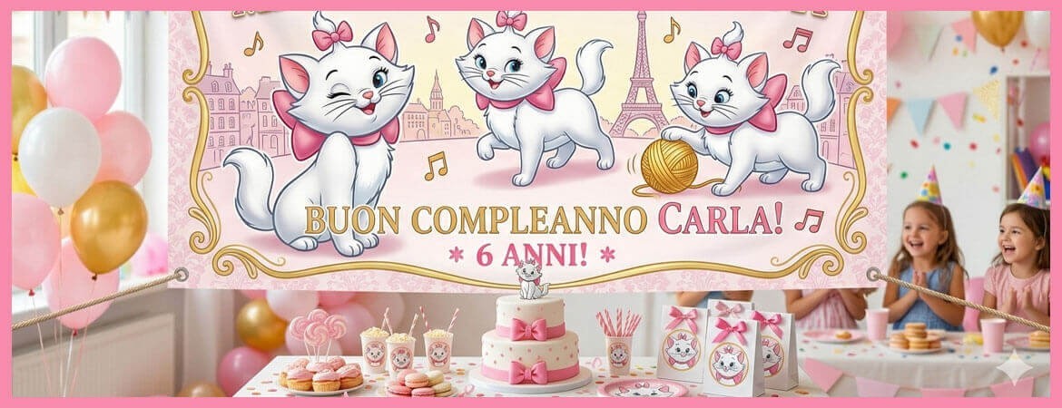 Festa a Tema Aristogatti Minou: Allestimenti e Sagome | Mr. Magneto